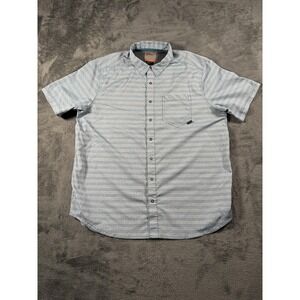 5.11 Tactical Shirt Mens Large Blue Check Short Sleeve Button Up Casual